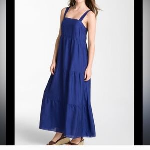 NWT Eileen Fisher Silk Saphr Tiered Sundress PS